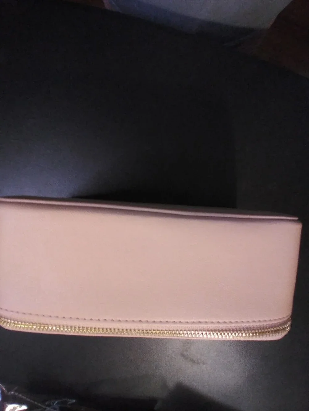 Vlando Jewelry Travel Case in Light Blush 12 Pouches Zipper Case Faux Leather - Picture 3 of 4